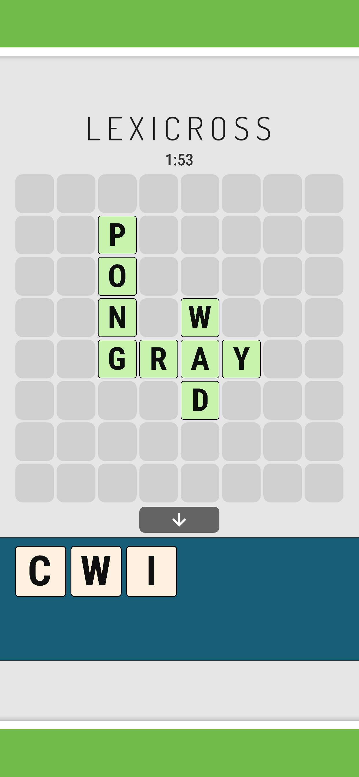 Lexicross gameplay screenshot